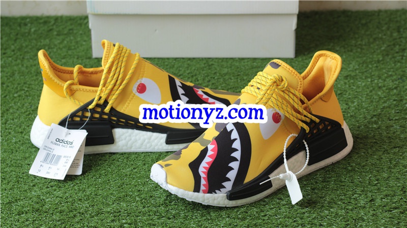Adidas Pharrell Williams NMD Human Race Camo Bape Yellow